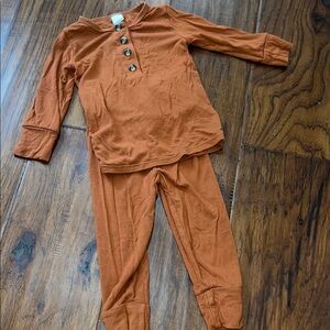 Lou Lou & Company Terracotta Button-Up Set